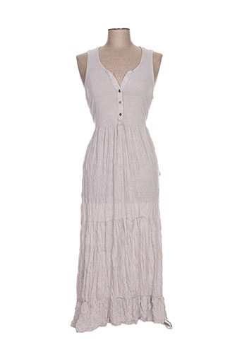 lauren vidal robes femme de couleur gris