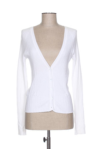 felino gilets femme de couleur blanc