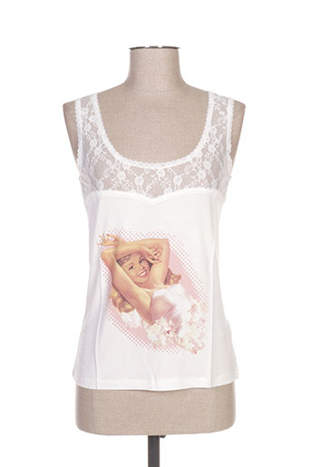 top studio chemises femme de couleur blanc