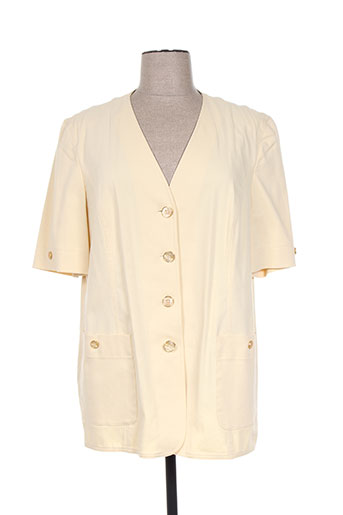delmod vestes femme de couleur jaune