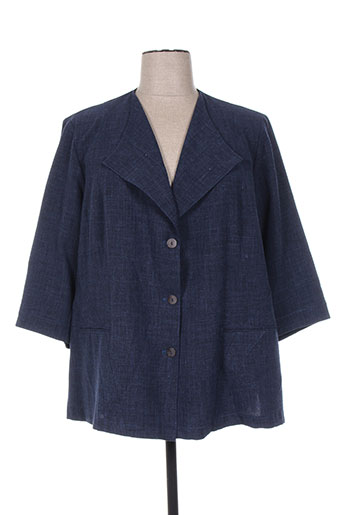 christian marry vestes femme de couleur bleu