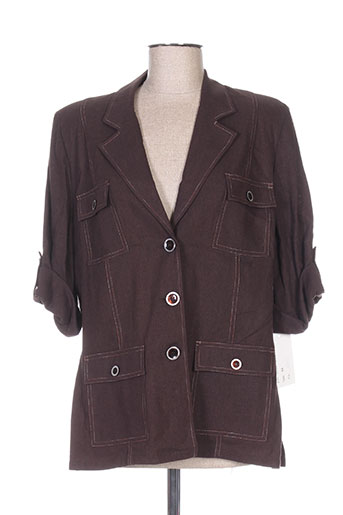 regine vestes femme de couleur marron