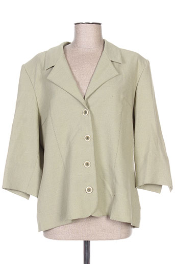 francoise f vestes femme de couleur vert