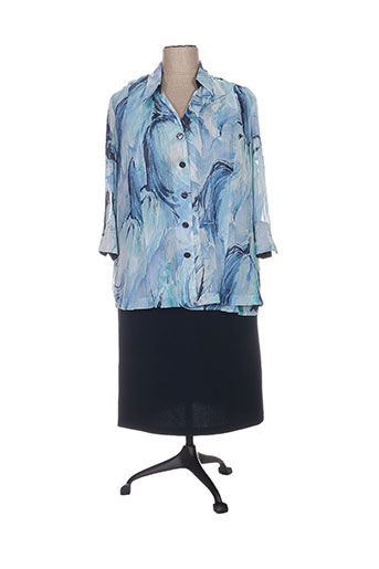 regine ensemble femme de couleur bleu