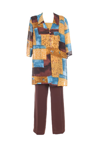 creations sonia ensemble femme de couleur marron