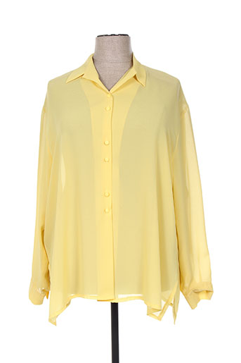 charles lorens chemises femme de couleur jaune