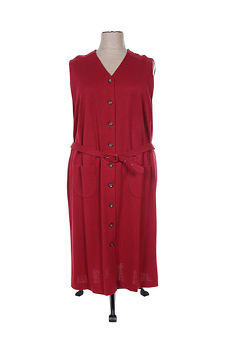 francoise de france robes femme de couleur rouge