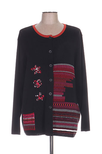 telmail gilets femme de couleur noir