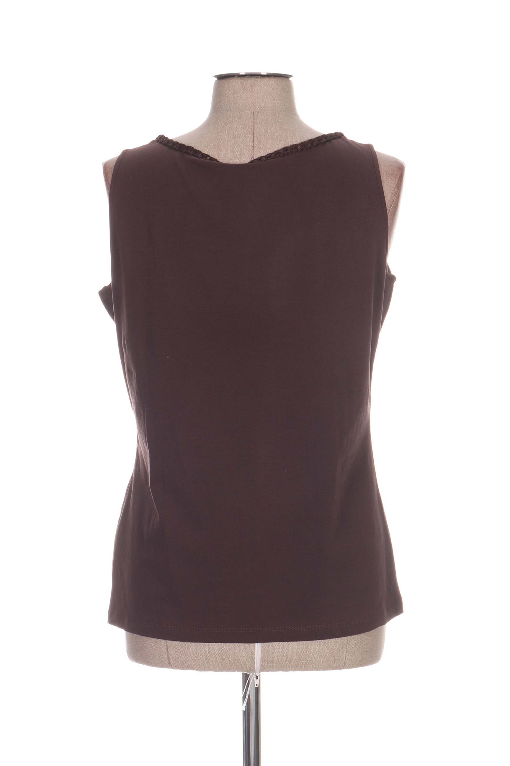 Elena Miro Debardeurs Femme De Couleur Marron En Soldes ...