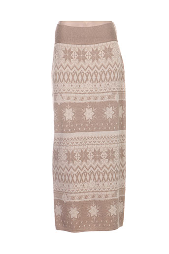 devernois jupes femme de couleur beige