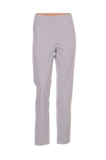 frank walder pantalons femme de couleur gris