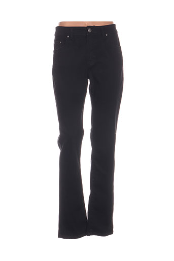 anna montana pantalons femme de couleur noir