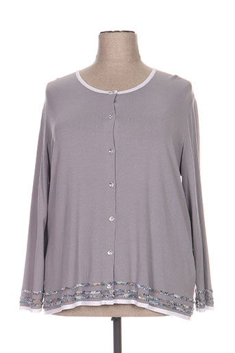 telmail gilets femme de couleur gris