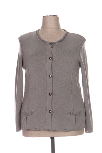telmail gilets femme de couleur gris