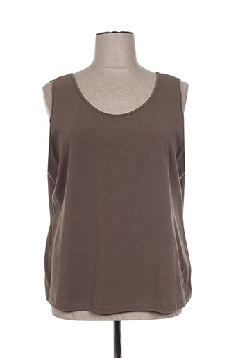 elena miro t-shirts femme de couleur marron