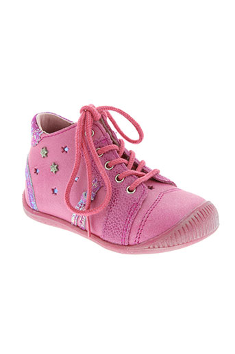babybotte chaussures fille de couleur rose