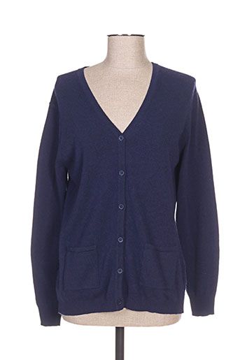 felino gilets femme de couleur bleu
