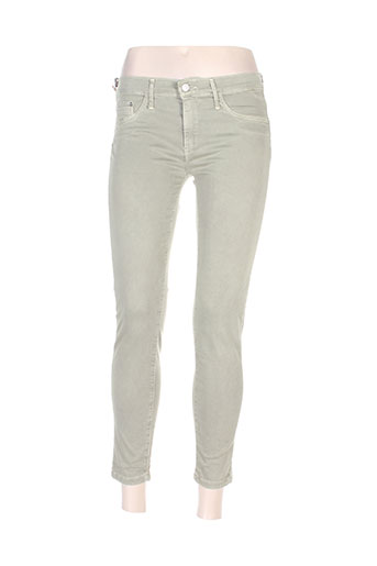 desgaste pantalons femme de couleur vert