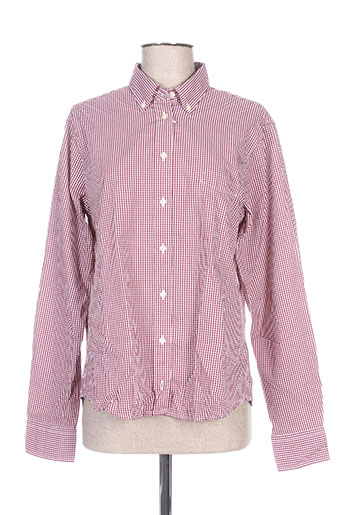 gant chemises femme de couleur rouge