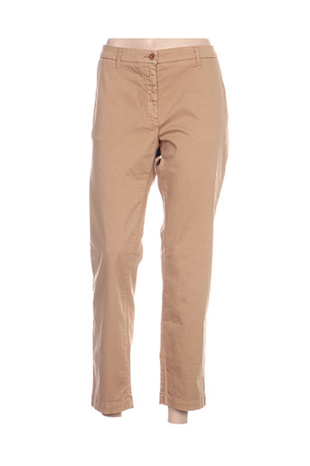 gant pantalons femme de couleur beige