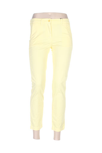 gant pantalons femme de couleur jaune