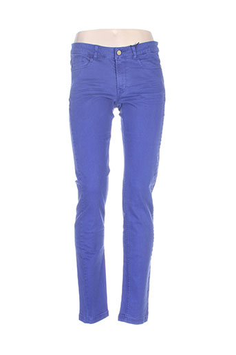 wmn jeans femme de couleur bleu