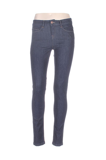 wmn jeans femme de couleur bleu