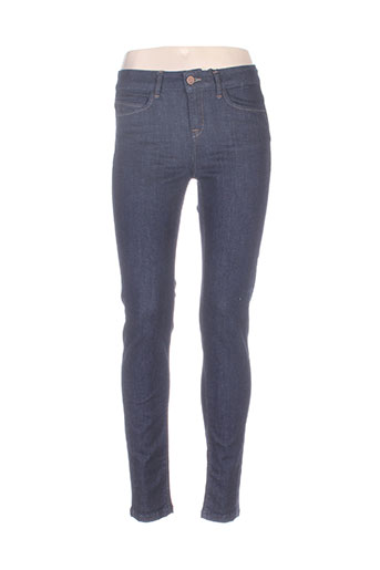 wmn jeans femme de couleur bleu