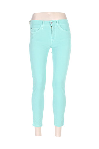 desgaste pantalons femme de couleur vert