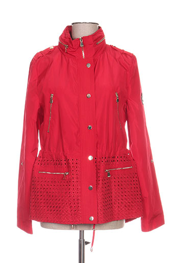ananke manteaux femme de couleur rouge