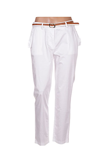 rinascimento pantalons femme de couleur blanc