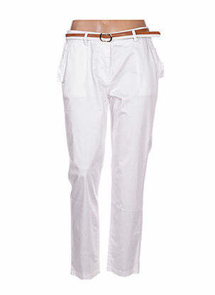 Pantalon casual blanc RINASCIMENTO pour femme