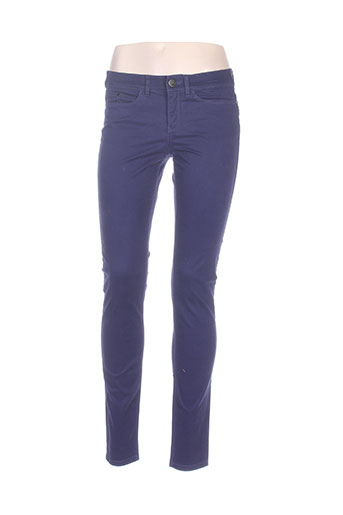 mexx pantalons femme de couleur bleu