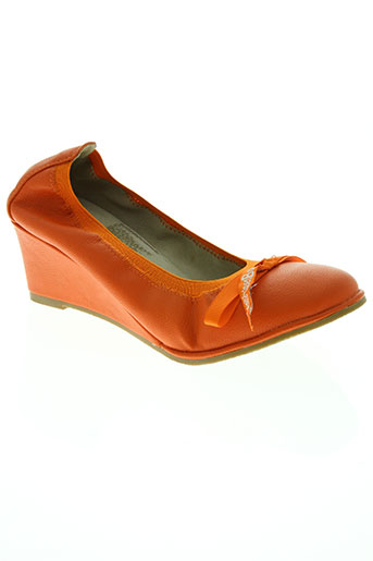les p'tites bombes chaussures femme de couleur orange