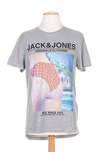 jack EFFI_CHAR_1 jones t-shirts homme de couleur gris