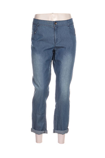 ddp pantalons femme de couleur bleu