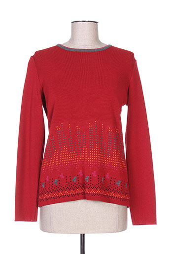 telmail pulls femme de couleur rouge