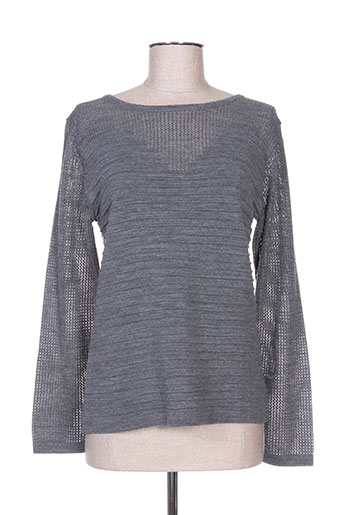 telmail pulls femme de couleur gris