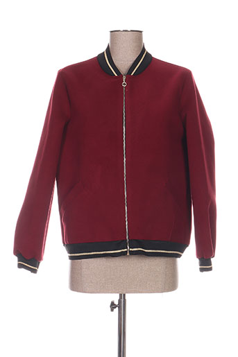 fille a suivre vestes femme de couleur rouge