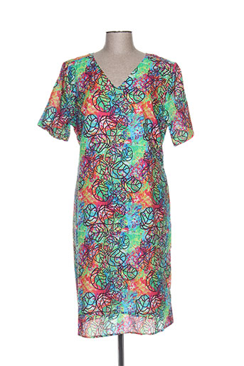 felino robes femme de couleur vert