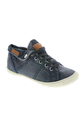 palladium chaussures femme de couleur bleu