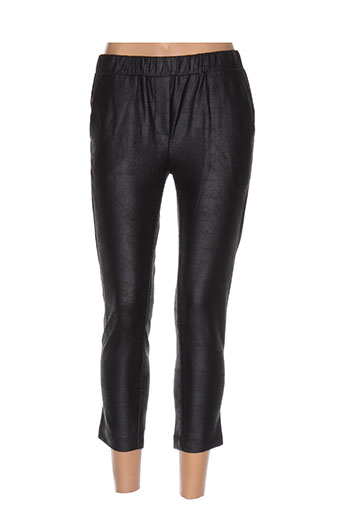 charlie joe pantalons femme de couleur noir
