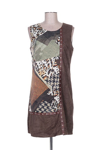 my collection robes femme de couleur marron