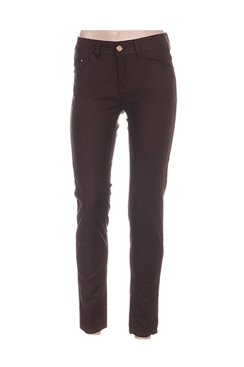 my christy pantalons femme de couleur marron