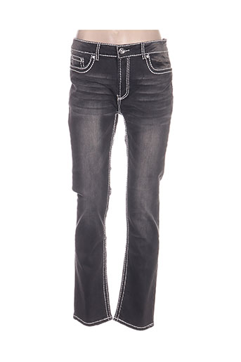 my christy jeans femme de couleur gris