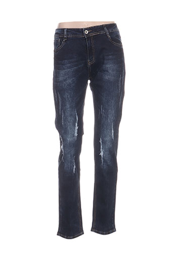 my christy jeans femme de couleur bleu