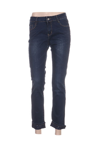 onado jeans femme de couleur bleu