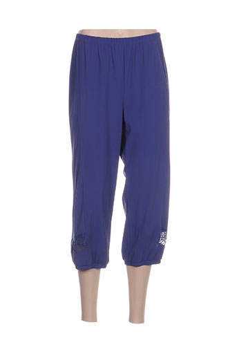 jean delfin pantacourts femme de couleur bleu