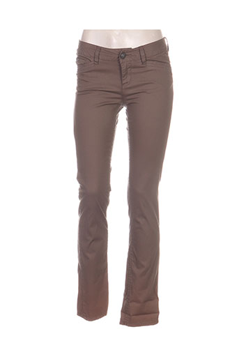 ddp pantalons femme de couleur vert