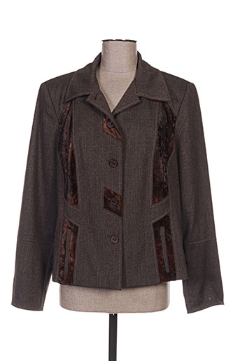 pauporté vestes femme de couleur marron